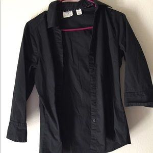 Black buttoned down dress shirt